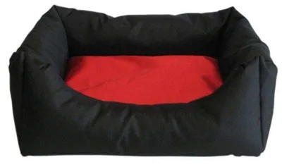 Produktbild von Best For Pets Schwarz-Rot Hundebett 100x70cm mit  Qualität Easy
