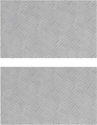Produktbild von vidaXL Treppe Tritt Rechtwinklig 2 pcs Silber 50 x 30 cm Aluminium