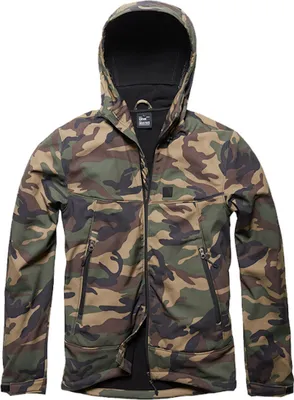 Produktbild von Vintage Industries Alford Softshell Jacke Farbe: Camouflage, Grösse: M