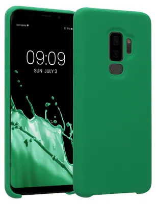 Produktbild von kwmobile Handyhülle für Samsung Galaxy S9 Plus Hülle - Case Silikon - Kabelloses Laden - Schutzhülle Cover in Pixie Green