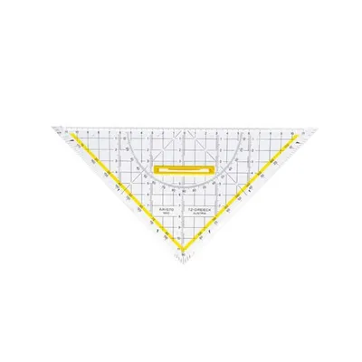 Image de Aristo AR1650/4 Zeichendreieck TZ-Dreieck®, Plexiglas® mit Griff, 250 mm, glasklar