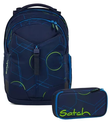 Produktbild von Satch, Schulrucksack-Set MATCH Blue Tech 2-teilig, ab 5. Klasse