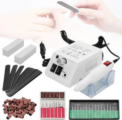 Produktbild von TolleTour Nagelfräser Maniküre Pediküre SET Nagel Design Nagelstudio Nail Art Weiß