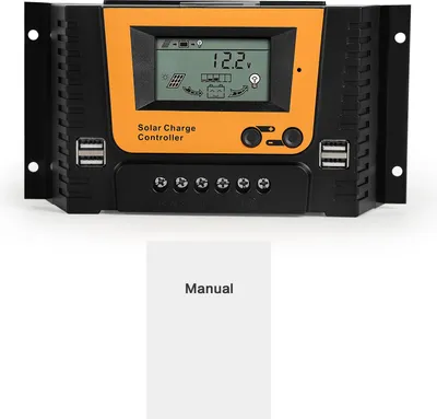 Produktbild von PWM Solar Laderegler 40A – 12V/24V/36V/48V Automatische Erkennung mit 4 USB-Ausgängen 5V/2A – Solarladeregler für Photovoltaiksysteme