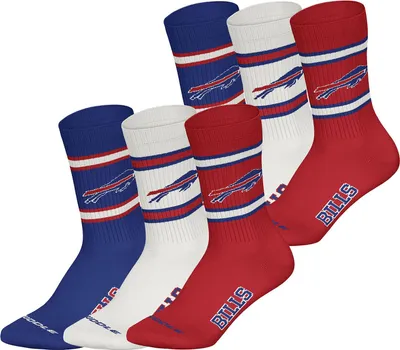 Produktbild von Huddle Uni Freizeitsocken Buffalo Bills Crew 6-Pack blu-wht-red - Größe 43-46