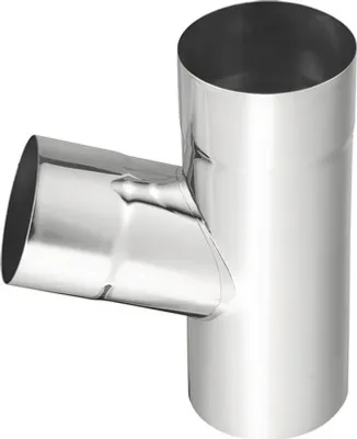 Produktbild von Zambelli Fallrohrabzweig Y-Stück Titanzink 80mm auf 80mm 137080-80-72