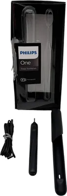 Immagine prodotto di Philips One spazzolino elettrico ricarica USB nero opaco modello HY120026 Potenza cura dentale
