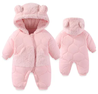 Productafbeelding van Baby Snowsuit met Capuchon en Schattige Oren