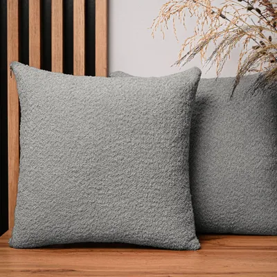 Obrázek produktu pro MG Design, sada 2 povlaků na polštáře, 50 x 50 cm, béžová barva - s zipem, jemně tkané s příjemnou texturou, snadno se udržují