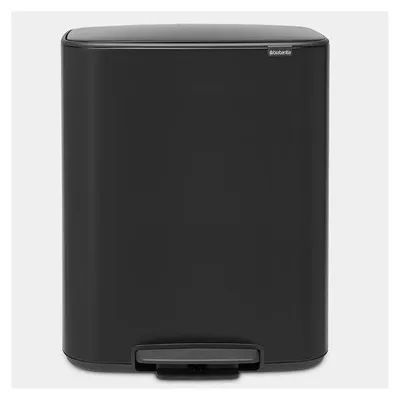 Image de Poubelle à Pédale 2 X 30 L Matt Black - Bo - Brabantia