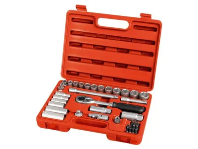 Obrázok produktu pre Nástrčné kľúče Extol Premium (6522), 39-dielna sada, 3/8", CrV