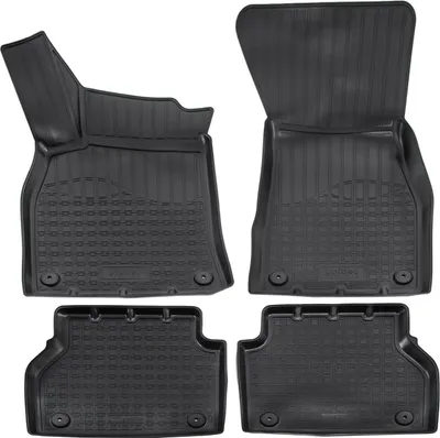 Produktbild von NORM LINERS | 3D Gummimatten Auto Matten Fussmatten Kompatibel mit Audi A6 C8 ab 2018 4tlg, Individuelle Passform mit Hohem Rand cca 4-5cm, Allwetter,
