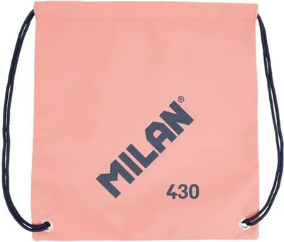 Productafbeelding van Rugtas met touwtjes, model Milan. Sinds 1918. Roze. 42 x 34 x 0,7 cm