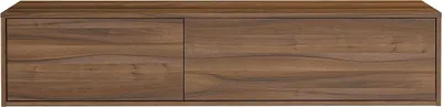 Produktbild von Waschbeckenunterschrank hängend - Holzfarben dunkel - 150 cm - ISAURE II