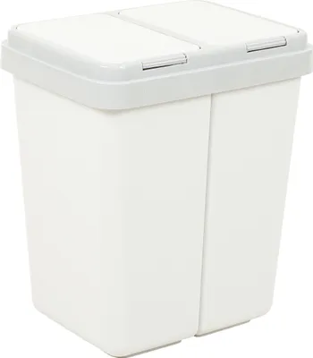 Produktbild von ZwEimer Müllbehälter 2 x 23 l grau/gran.