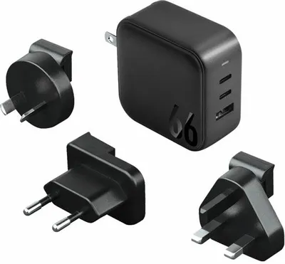 Immagine prodotto di Energea Ład. Rete. 1Xusb+2Xusb-C Pd-Pps-Qc 3.0 66W 2C1A nero/nero Us+Eu Travelite Gan66