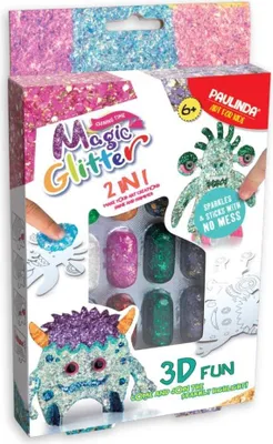 Obrázok produktu pre Zestaw kreatywny Strigo Magic Glitter Stworek 3D