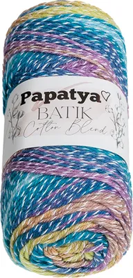 Immagine prodotto di PAPATYA Cotone BLEND batik - 100g / 225 m - Bianco,Blu,Verde