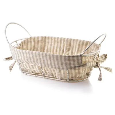 Produktbild von Will Metall Korb 25X15X8/28X15X11.5Cm Beige