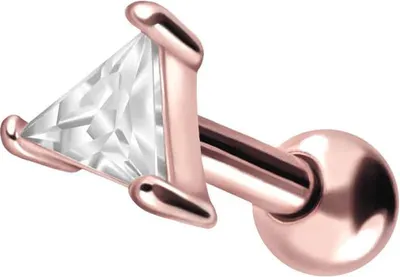 Produktbild von Ohrpiercing Chirurgenstahl Ohrpiercing KRISTALLDREIECK