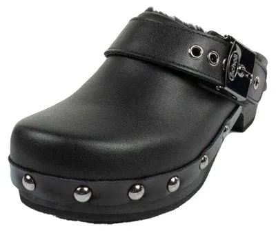 Produktbild von Scholl - "Iconic" Clogs für Damen, Leder PP11375 (36 EU) (Schwarz)