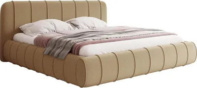 Produktbild von MIRJAN24 Polsterbett Slim XI, Dopellbett mit Bettkasten, Leistenlattenrost aus Holz (Farbe: Kronos 35, Größe: 180x200 cm)