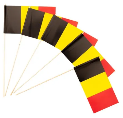 Produktbild von Papierfähnchen Belgien 50 Stück
