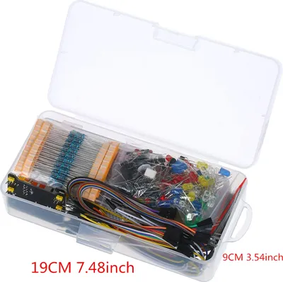 Obrázok produktu pre Electronic Components Kit 830 Connect Points Breadboard Cable Resistor Applicable For UNO R3