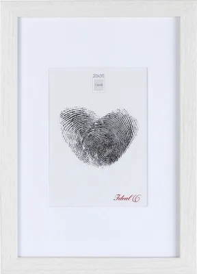 Produktbild von Holz Bilderrahmen Passepartout Lifestyle Foto Rahmen Collage Wanddeko Poster S66 - Farbe: Weiß | Format: 15x20
