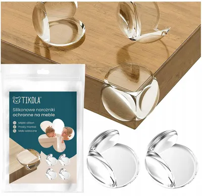 Produktbild von Tikola Silikon Kantenschutz Eckenschutz für Möbel 4er Set