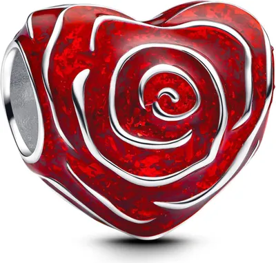 Zdjęcie produktu dla PANDORA MOMENTS Charm Rose in Herzform 793673C01