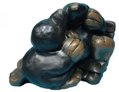 Produktbild von Design Maulwurf Figur Garten Statue Skulptur Figuren Skulpturen Dekoration c157