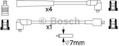 Produktbild von Bosch Zündleitungssatz  0 986 356 812