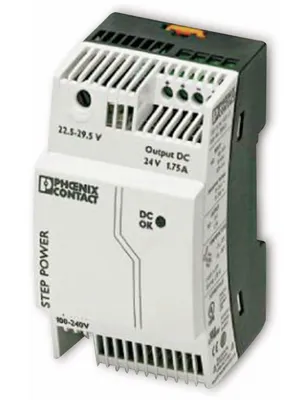 Produktbild von Phoenix Contact STEP-PS/ 1AC/24DC/1,75 – 100 – 240 V - Grau - -25 – 70 °C - -40 – 85 °C - 54 mm - 61 mm