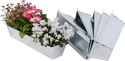 Productafbeelding van Tuinbloembak voor Europallets - Set van 6 - 38 cm - Geschikt voor Bloemen, Kruiden en Vruchten