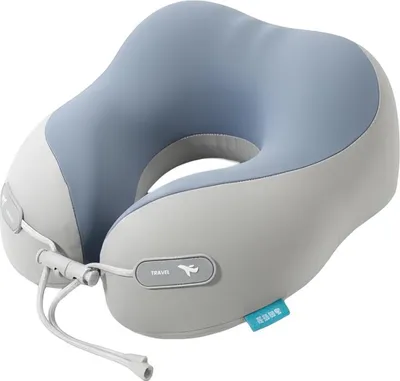 Obrázok produktu pre Avizar, ergonomický vankúš pod krk, mimoriadne pohodlný na cestovanie, svetlošedý