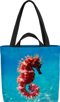 Produktbild von VOID Seepferdchen Meer Urlaub Tasche 33x33x14cm,15l Einkaufs-Beutel Shopper Einkaufs-Tasche Bag