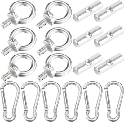 Zdjęcie produktu dla Olicky Keder stopper 6mm zestaw 6 karabińczyków ze stali nierdzewnej Akcesoria do markiz kempingowych