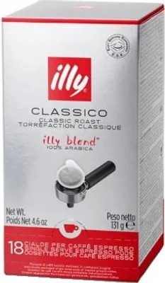 Produktbild von Illy 7998, Kaffeepad, Espresso, Medium geröstet, 18 Tassen, Mehrfarbig, Illy