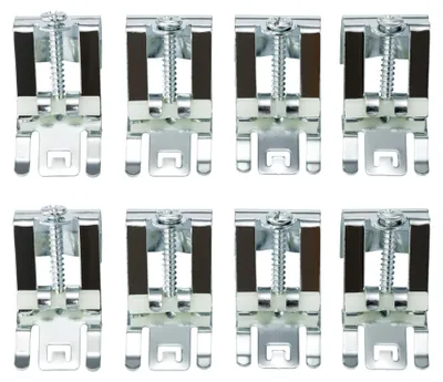 Spülen-Befestigungsclips 8er-Pack Edelstahl bis 40 mm