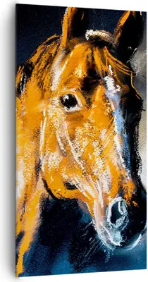 Produktbild von Bild auf Leinwand - Leinwandbild - Pferd Natur Tier - 65x120cm - Wand Bild - Wanddeko - Wandbilder - Leinwanddruck - Bilder - Kunstdruck - Wanddekoration - Leinwand bilder - Wandkunst - PA65x120-3425
