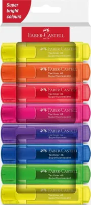 Produktbild von FABER-CASTELL 254648 FABER-CASTELL TL 46 SF Textmarker farbsortiert, 8 St.