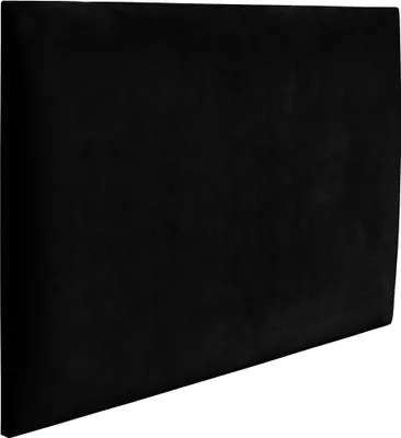 Produktbild von RAVIO Wandpaneel Wandkissen als Kopfteil für Bett 3D Wandverkleidung mit Schaumstoff Wandpolster Wanddeko (70 x 40 cm, Farbe: Schwarz - Magic Velvet 2219)
