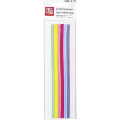 Produktbild von Verzierwachsstreifen Sortiment 200x1mm Pastell VE=30 Stück