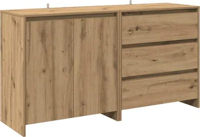 Produktbild von 2-tlg. Sideboard Artisan-Eiche Holzwerkstoff