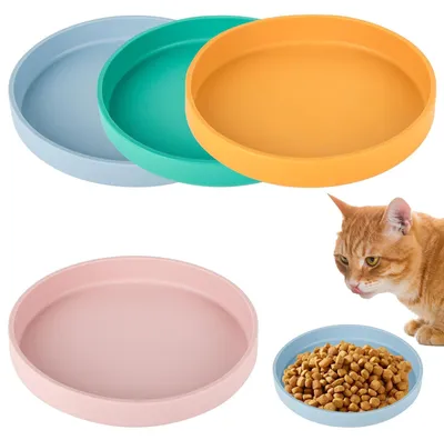 Produktbild von Set aus 4 Silikon-Futterschalen für Katzen