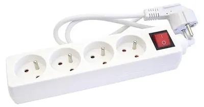 Produktbild von Steckdosenleiste – 16 A – T+ – Schalter – Weiß