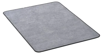 Obrázek produktu pro VEVOR podložka pod židli ochranná podložka na podlahu (1225 x 915 x 5 mm) kancelářská podložka pod židli na tvrdé podlahy, koberec na židli pro invalidní vozík, manšestrový povrch, hladce klouzající koberec pod stůl pro domácí kancelář (šedá)