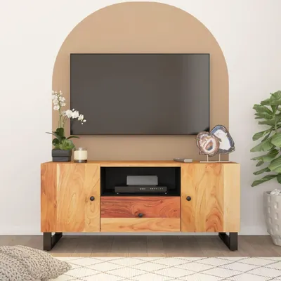 Immagine prodotto di Mobile TV 105x33,5x46 cm in legno massiccio di acacia e materiale a base di legno