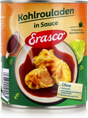 Produktbild von Erasco Kohlrouladen in Sauce 800g Fertigessen (1er Pack)